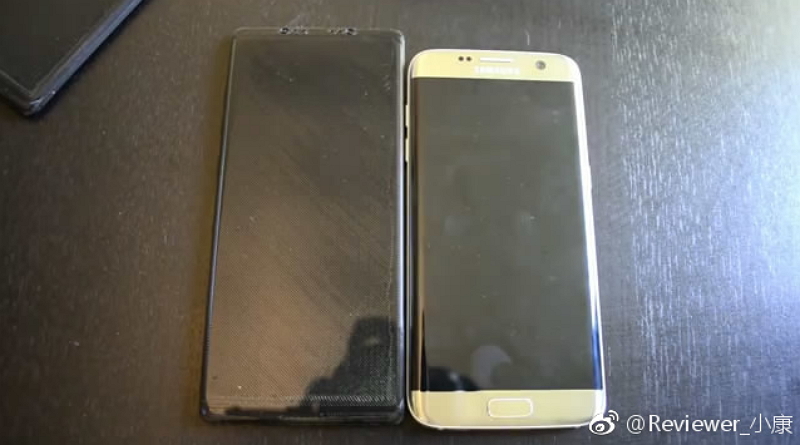 疑似是 Galaxy Note 8 的原型機。（圖片來源／Phone Arena）