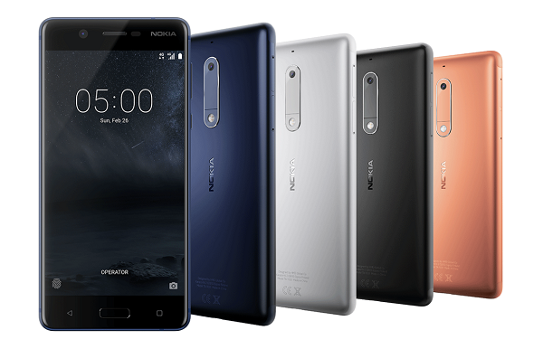 Nokia 5以6000系列鋁合金機身打造而成。(圖/Nokia)