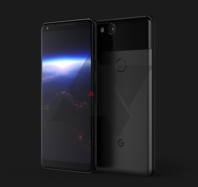 第二代 Pixel 手機渲染圖(圖片來源/翻攝自MacRumors)