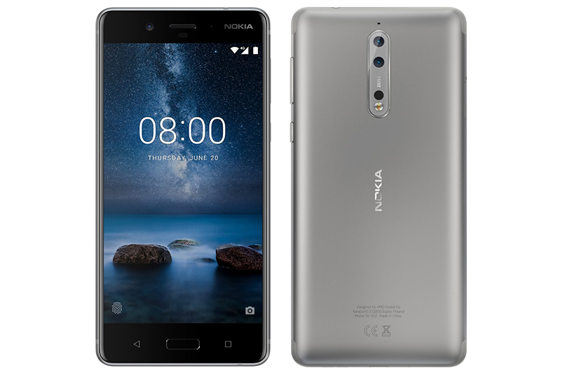 傳言 Nokia 8 將在 7 月 31 日發布 Nokia 8,提供藍、銀、黃與金四種基本配色供消費者選擇。(圖片來源/擷取自 Evan Blass 的推特)