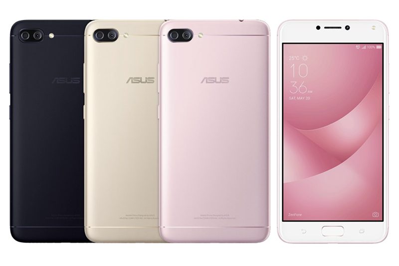 Zenfone 4 Max 機身正面具有實體Home鍵與指紋辨識功能。(圖/擷取自Asus)