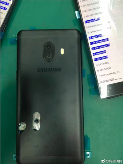 疑似 Galaxy C10 諜照。(圖片來源/擷取自 @mmddj_china 推特)