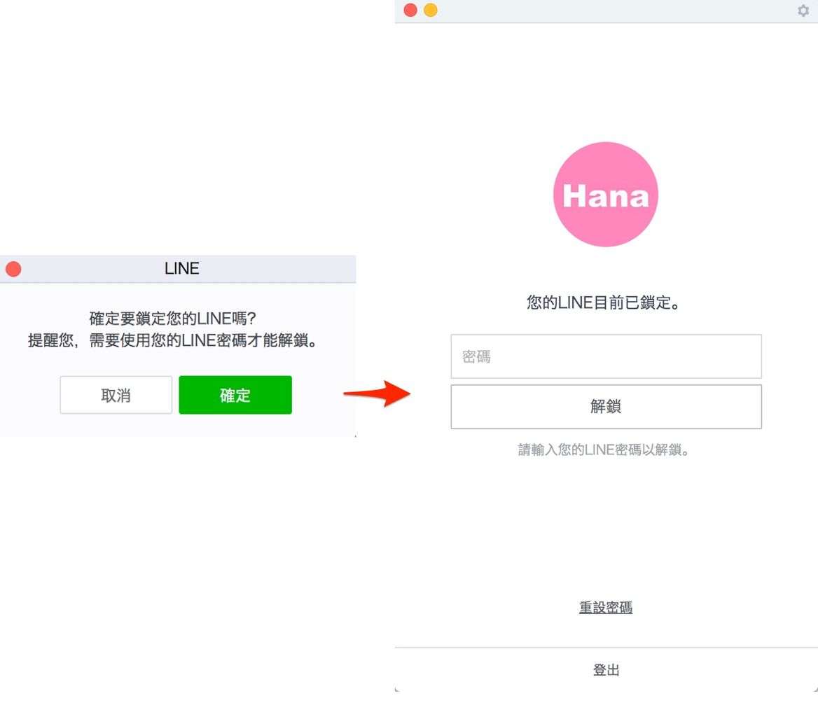 一秒鎖定 LINE電腦視窗。(圖/LINE)