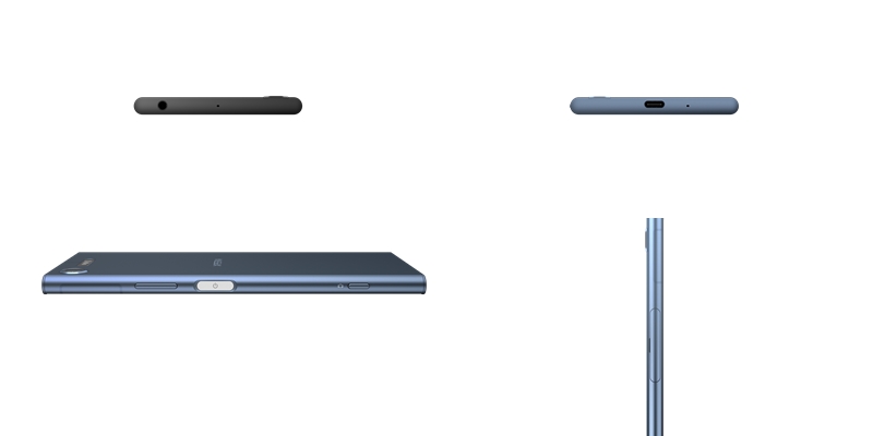 Xperia XZ1保留3.5mm 耳機孔設計(圖Sony提供、編輯合成)