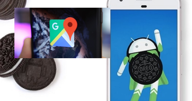 手機升級到Android 8.0版後,將可使用 Google Maps地圖的全新「子母畫面」功能。(圖為編輯合成)