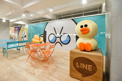 空間中到處充滿LINE角色。(本報資料照)
