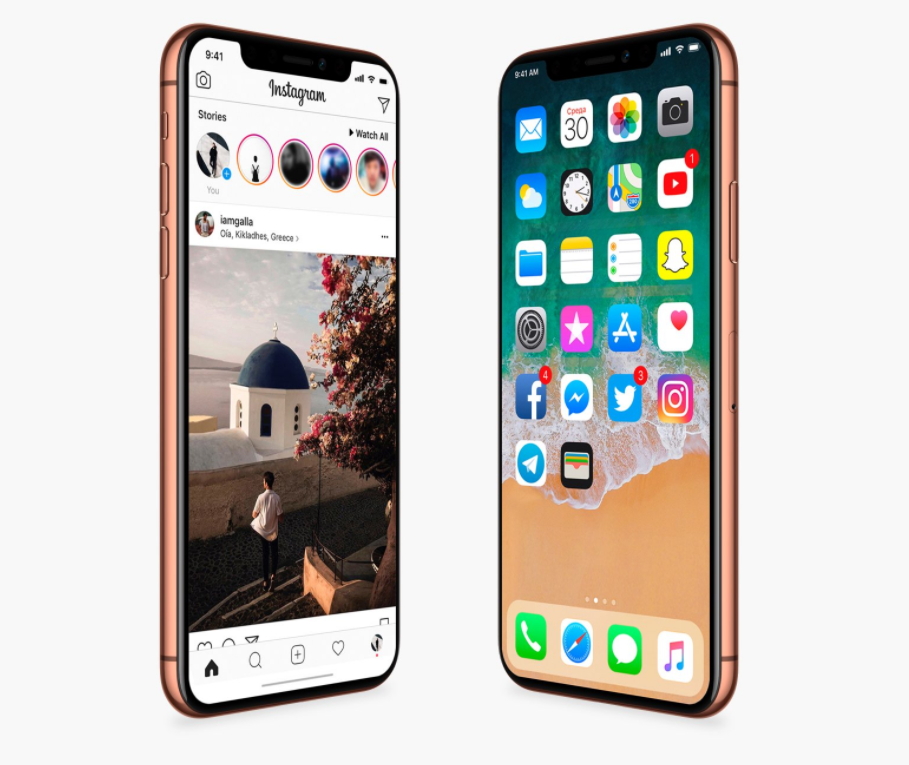 iPhone X 很可能為首款沒有實體Home鍵設計的iPhone。(圖翻攝自Benjamin Geskin推特)