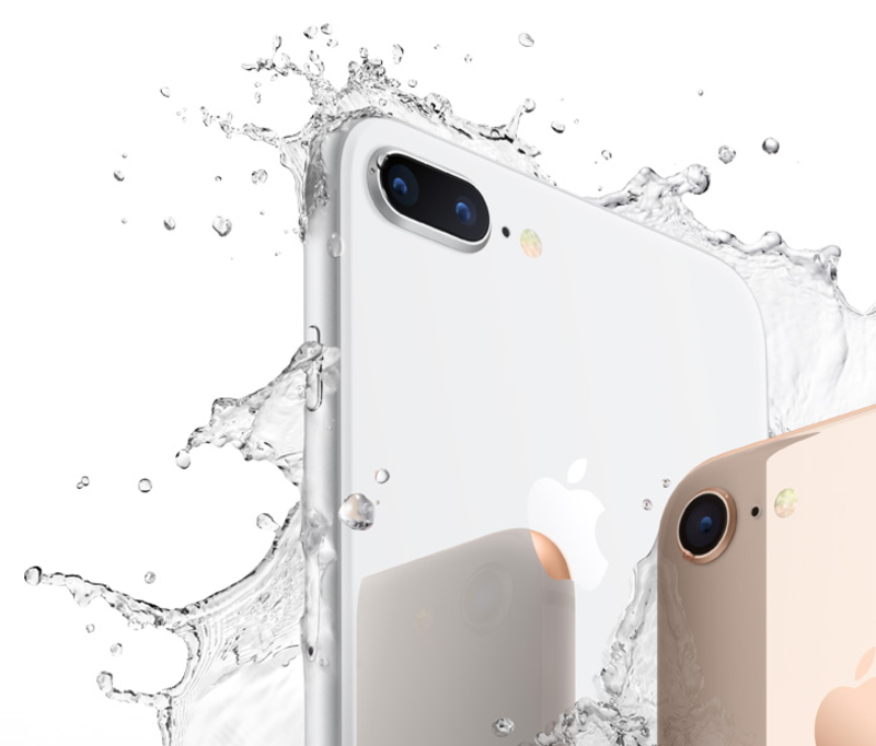全新iPhone 8 系列都具備防水功能(圖擷取Apple官網)