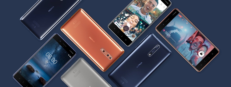 Nokia 8 採用垂直排列「彩色＋黑白」的雙鏡頭配置，畫素皆為1300萬畫素，並為蔡司認證光學鏡頭。（圖擷取自Nokia官方粉絲團）