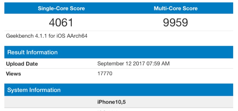 (圖/翻攝自 Geekbench)