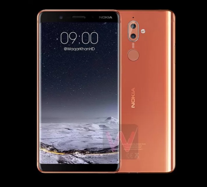 Nokia 9 渲染圖流出，傳出將採用5.5吋全螢幕的設計。(圖翻攝自 NokiaPowerUser)