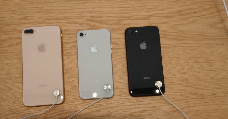 蘋果 iPhone 8 今22日上市,Apple Store 101店可現場體驗實機。(圖記者劉惠琴攝)