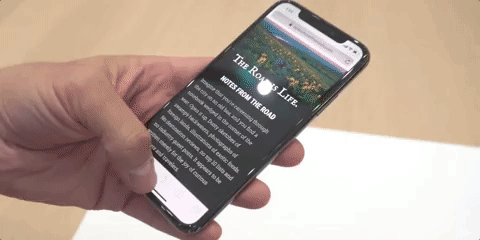 iPhone X 搭配 iOS 11 切換多工方式。(圖片來源/iOS Gadget Hacks)