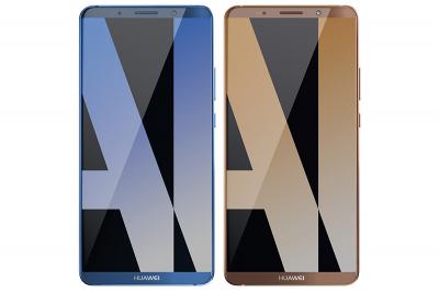 華為 Mate 10 Pro 渲染圖流出！上下邊框設計超搶眼！