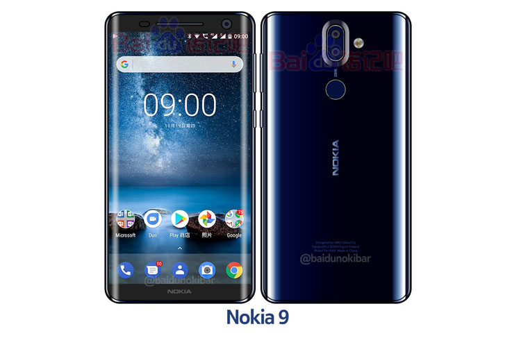 傳聞中的 Nokia 9 造型。（圖／翻攝自諾記吧）