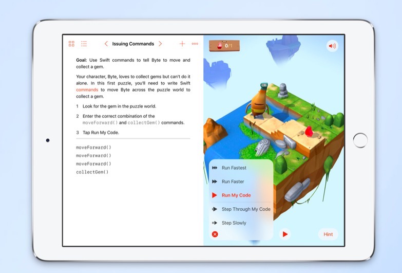 Swift Playgrounds(圖/翻攝自蘋果官網)