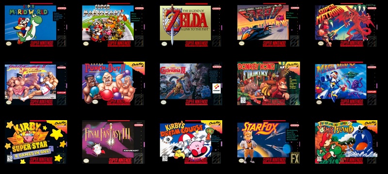 北美版迷你超級任天堂，有5款專屬獨佔遊戲。(圖翻攝自任天堂官網)