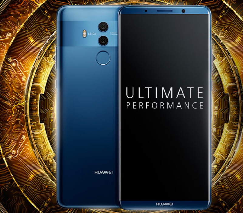 Mate 10 Pro 的邊框更窄,同時拿掉實體 Home 鍵(圖/翻攝自華為官網)