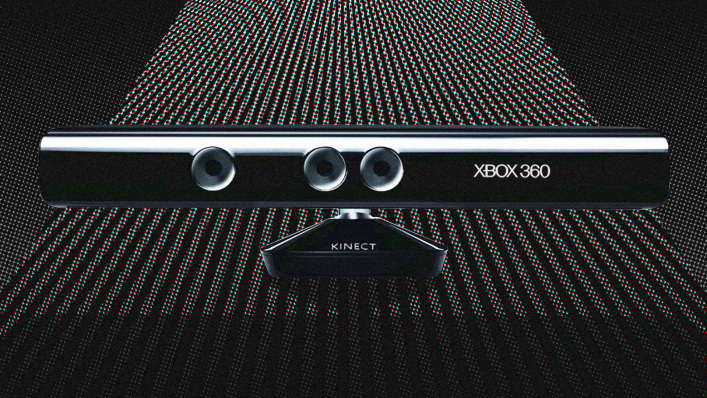 內建3D深度感測鏡頭的Kinect,可即時偵測玩家的動作。(圖擷取自Business Insider)