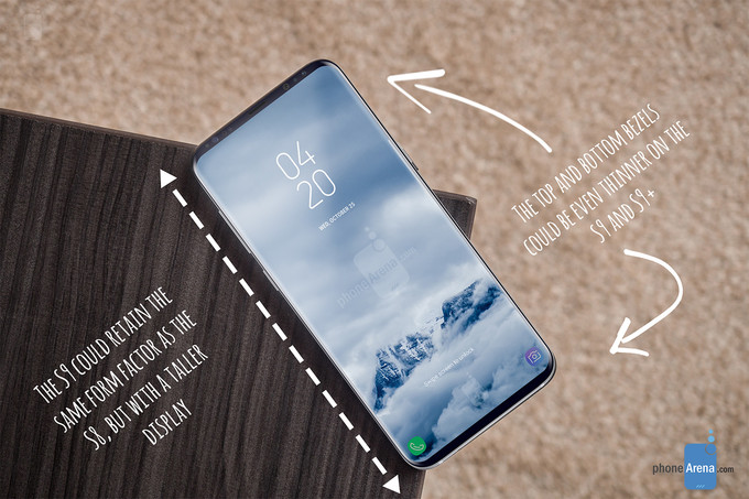 Galaxy S9傳出將採用19.5:9的螢幕顯示比例。(圖翻攝自PhoneArena)