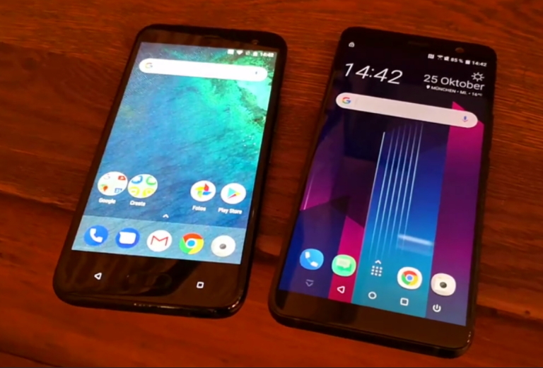 圖右為HTC U11 Life、圖左為HTC U11 Plus。(圖翻攝自 SLASHLEAKS)