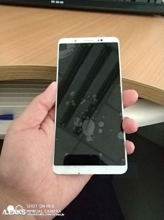 傳聞中的紅米 Note 5 實機正面(圖/翻攝自 Slashleaks)