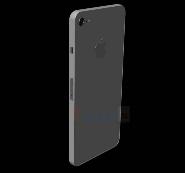 iPhone SE 2 的渲染圖。看起來除了採用類似 iPhone 8 的玻璃背蓋,相機也凸了起來。機身看似也較為方正。(圖/翻攝自 GizChina)