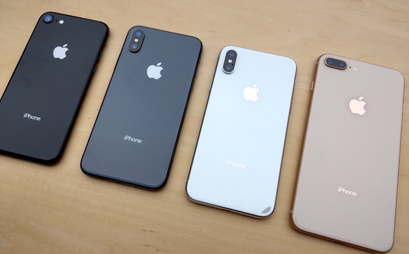 iPhone 8 系列與 iPhone X(圖/記者黃敬淳攝)
