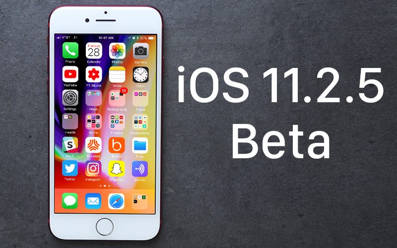 蘋果日前向開發者、和公眾釋出 iOS 11.2.5 beta  測試版本。(圖翻攝自MacRumors)