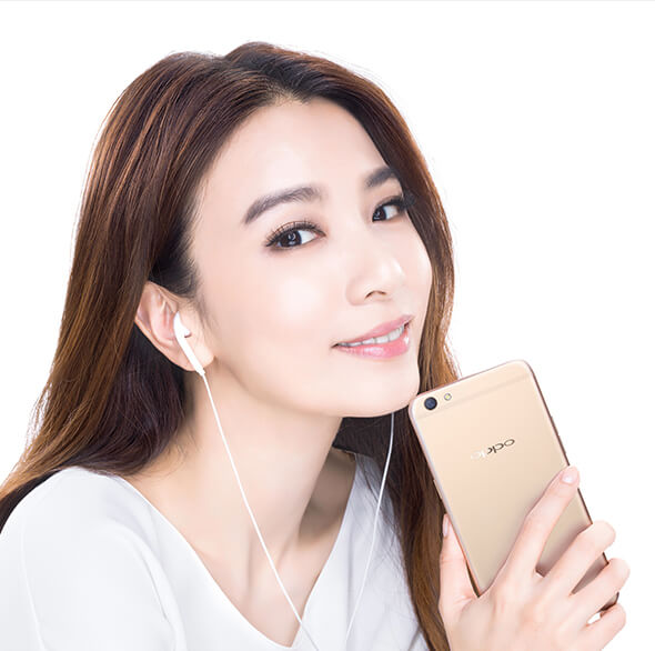 圖為 OPPO R9s。這款手機亦在台灣熱銷,並由田馥甄出任代言人(圖/翻攝自 OPPO 官網)