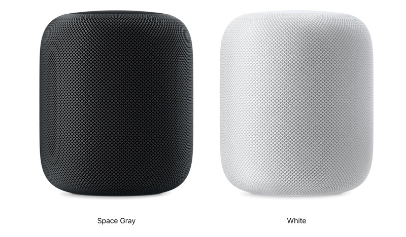 HomePod 共有兩種顏色可選擇(圖/翻攝自蘋果官網)