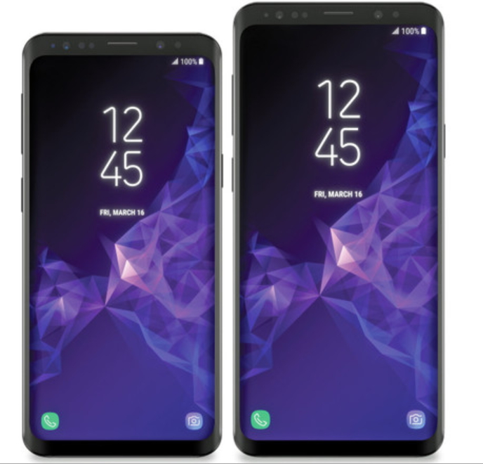 爆料大神 Evan Blass 稍早於推特搶先曝光據稱是 Galaxy S9、S9+ 最終版本設計的渲染照片。(圖翻攝自Evan Blass推特)
