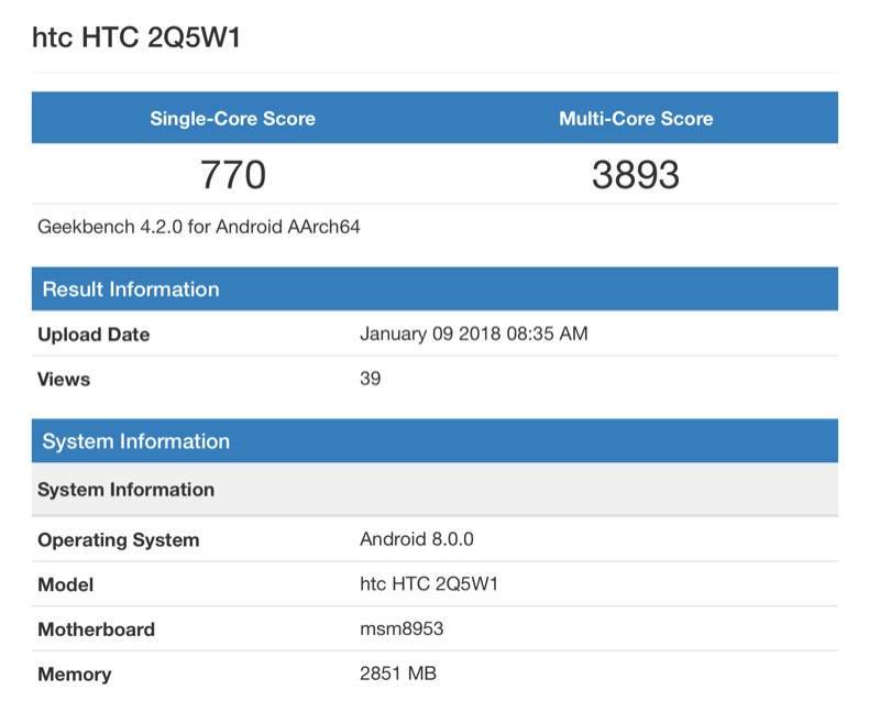 （圖／翻攝自 Geekbench）