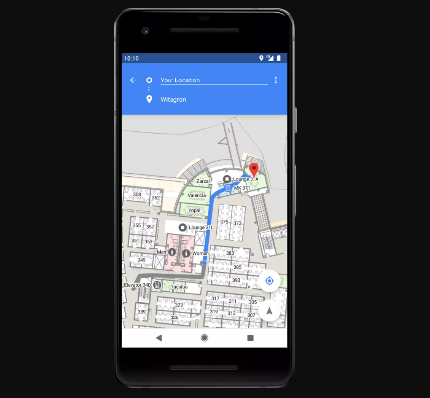 新增加強室內GPS定位導航的 WiFi RTT 新技術。(圖翻攝自The Verge)