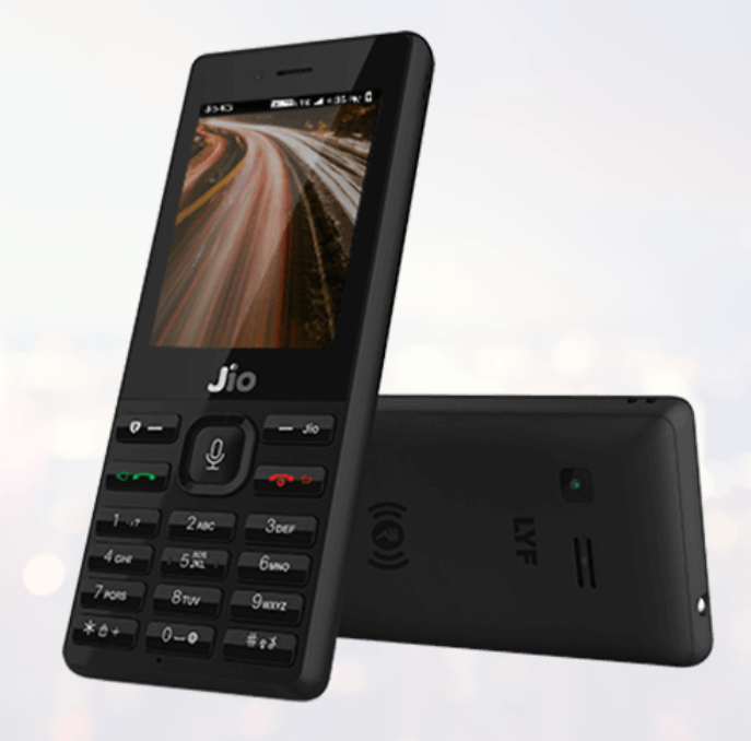 印度電信業者推出支援4G上網的 Jio Phone,內建2.4吋彩色螢幕。(圖翻攝自Jio官網)