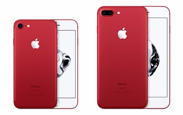 圖為紅色版 iPhone 7。這款產品在 iPhone 8 推出後停產(圖/翻攝自 Flickr,CC BY 2.0)