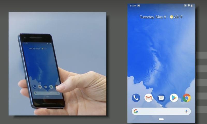新的 Android P 原生 Launcher（圖／翻攝自 Google 官網）