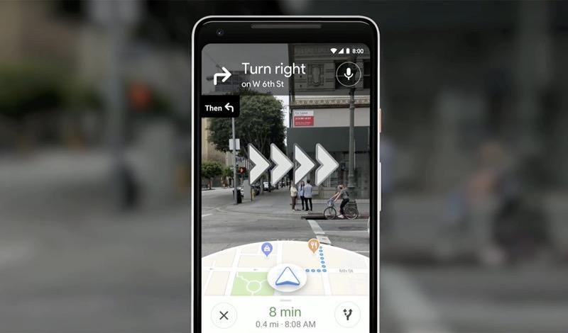 Google 地圖的重磅功能：支援以街景 + AR 的型式導航（圖／翻攝自 Google 官網）