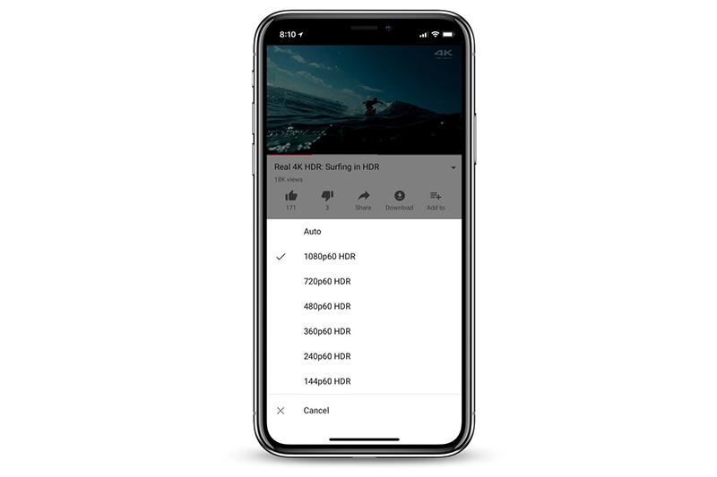 iPhone X 用戶已經能在 Youtube App 上啟用 HDR 內容。（圖片來源／擷取自 Mac Rumors）