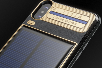 史上最貴的 iPhone  X 「特斯拉」限定版!純金機背、搭太陽能充電板 史上最貴的 iPhone  X 「特斯拉」限定版!純金機背、搭太陽能充電板
