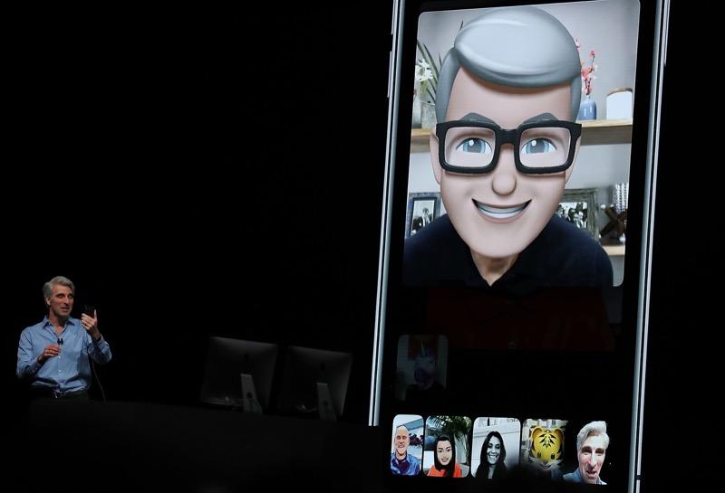 庫克的 Memoji(圖/法新社)
