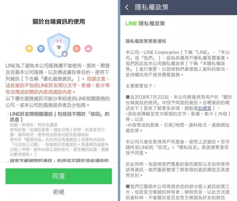 Line 隱私權政策 重大更新 確保個人隱私先搞懂三大重點 自由電子報3c科技