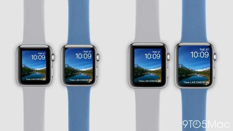 傳新一代 Apple Watch 4 ，有望採用極窄邊框、略微加大的螢幕尺寸。圖為外媒繪製渲染圖。（圖／翻攝自9to5Mac）