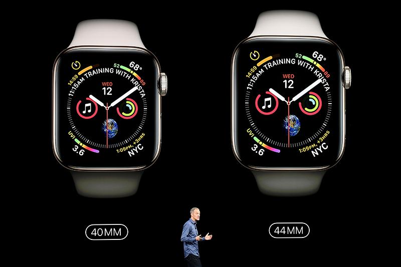 Apple 重新設計錶面的 UI 介面,除了全新錶面外,顯示資訊也較以往更為豐富。(圖片來源/彭博)