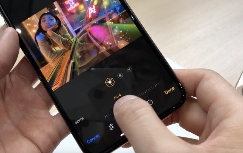 由於 A12 Bionic 的關係,iPhone Xs 的人像照片可以在之後調整景深效果(圖/記者黃敬淳攝)