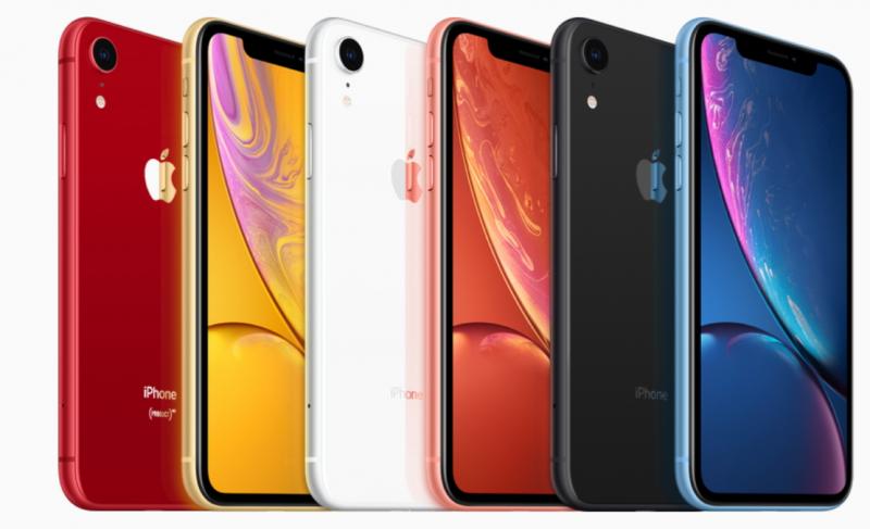 iPhone XR 有多達6種顏色。(圖蘋果官網）
