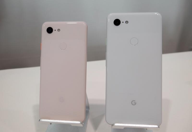 Google 旗艦新機 Pixel 3、3 XL,主相機搭載為單顆鏡頭。(圖記者劉惠琴攝)