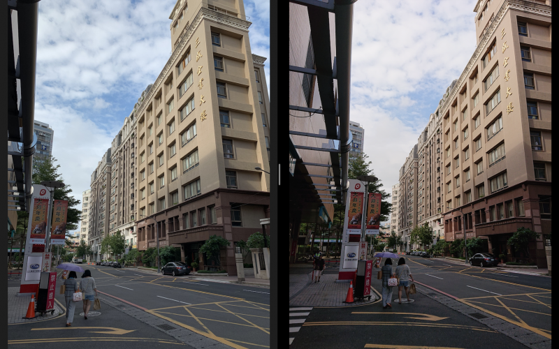 圖左為 iPhone XS Max,右為  XZ3。(圖/記者黃敬淳攝)