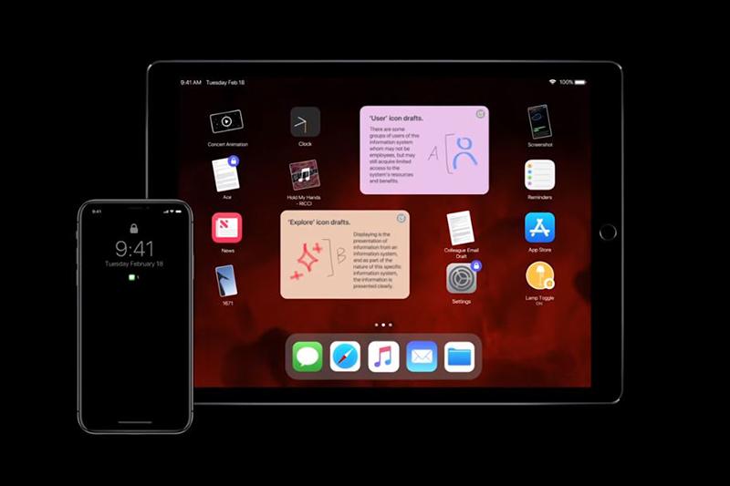 iOS 13 的黑暗模式可能是許多人希望升級的原因之一。示意圖,非實際照。(圖片來源/Wccftech)