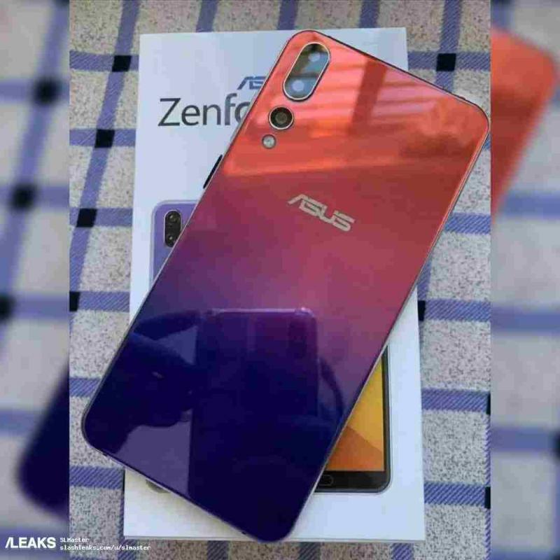 據稱是Zenfone 6 手機的實機外觀照於網路流出。（圖翻攝自Slashleaks）